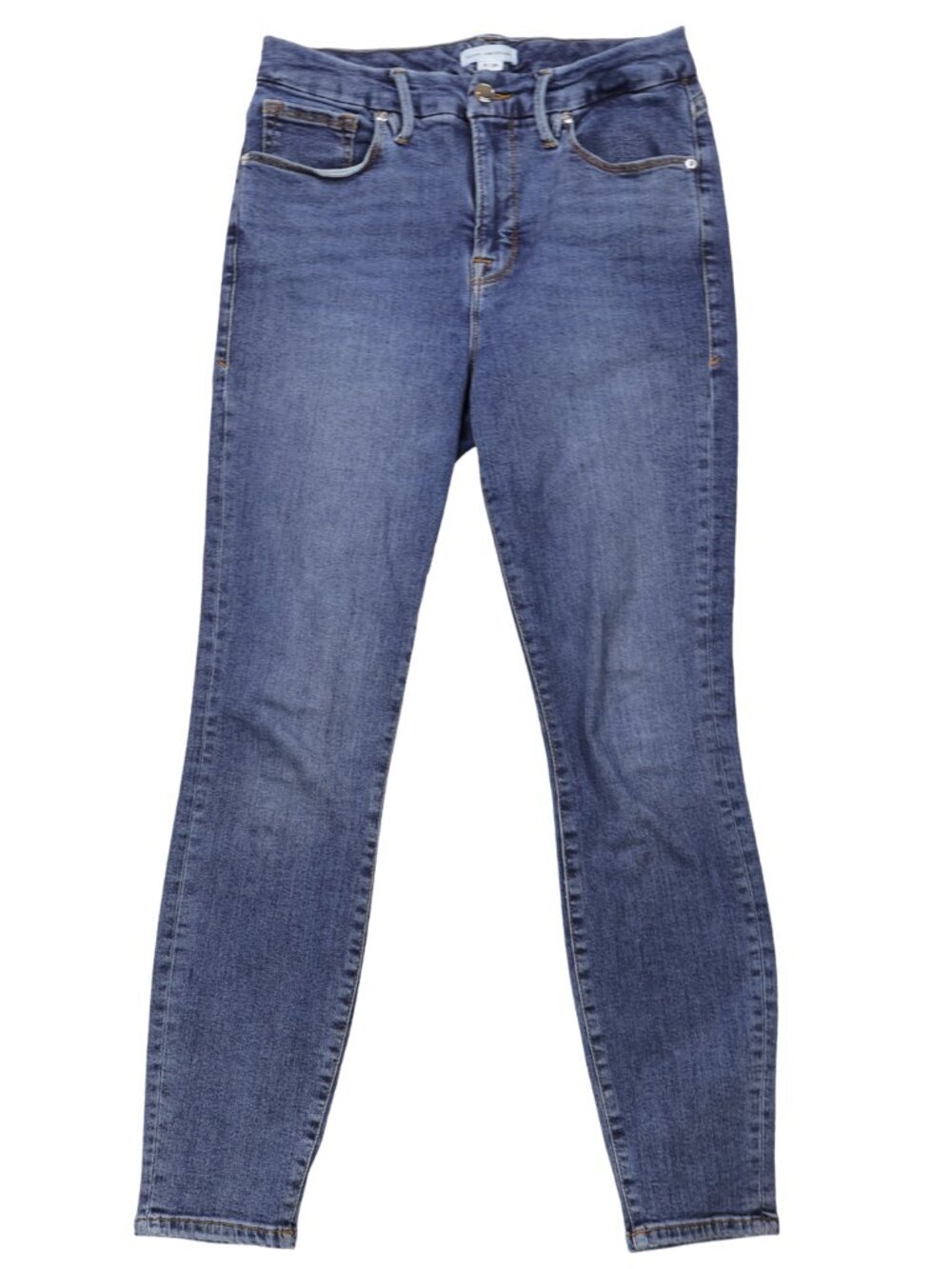 Good American Good Legs High Rise Skinny Jeans Size 8 29 Dark Wash Stretch
